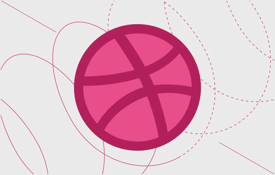 لوگوی Dribbble در کاتالوگ کارتین