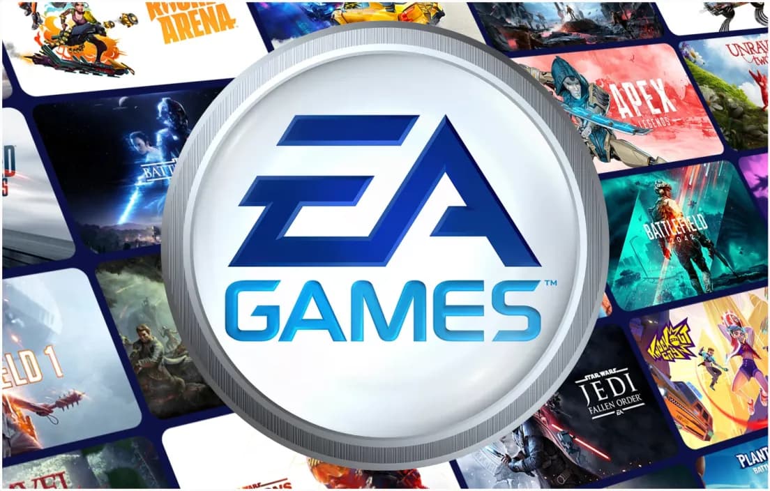 لوگوی EA Games در کاتالوگ کارتین
