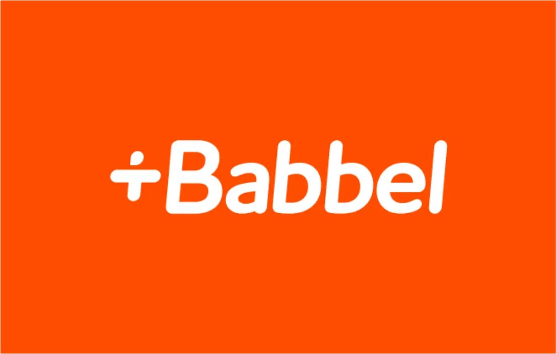 لوگوی Babbel در کاتالوگ کارتین