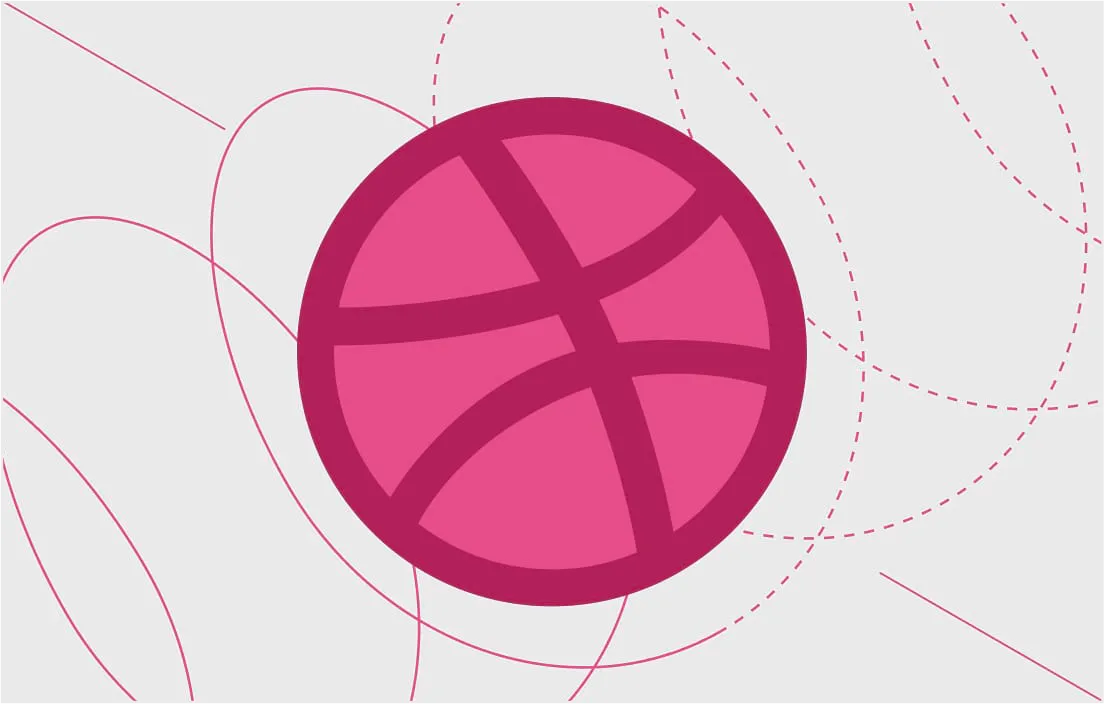 لوگوی Dribbble در کاتالوگ کارتین