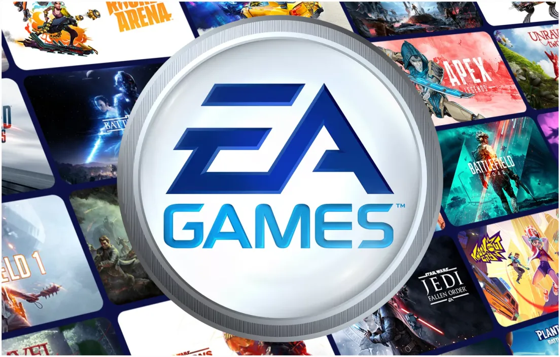 لوگوی EA Games در کاتالوگ کارتین
