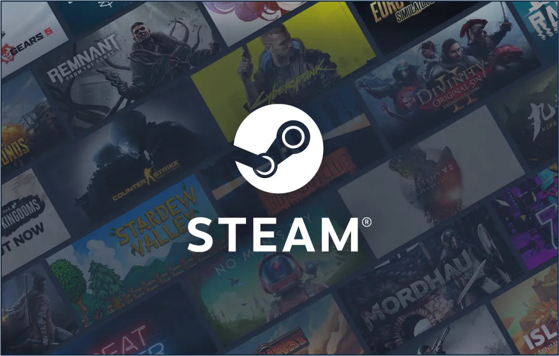 لوگوی Steam در کاتالوگ کارتین